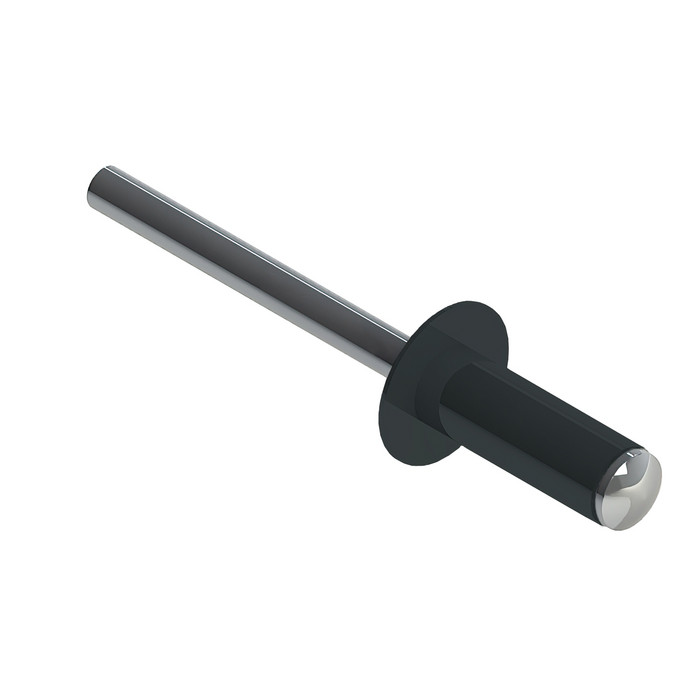 Заклёпка вытяжная Daxmer 4,0х10 RAL 7026 (750шт) сталь/сталь